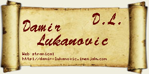 Damir Lukanović vizit kartica